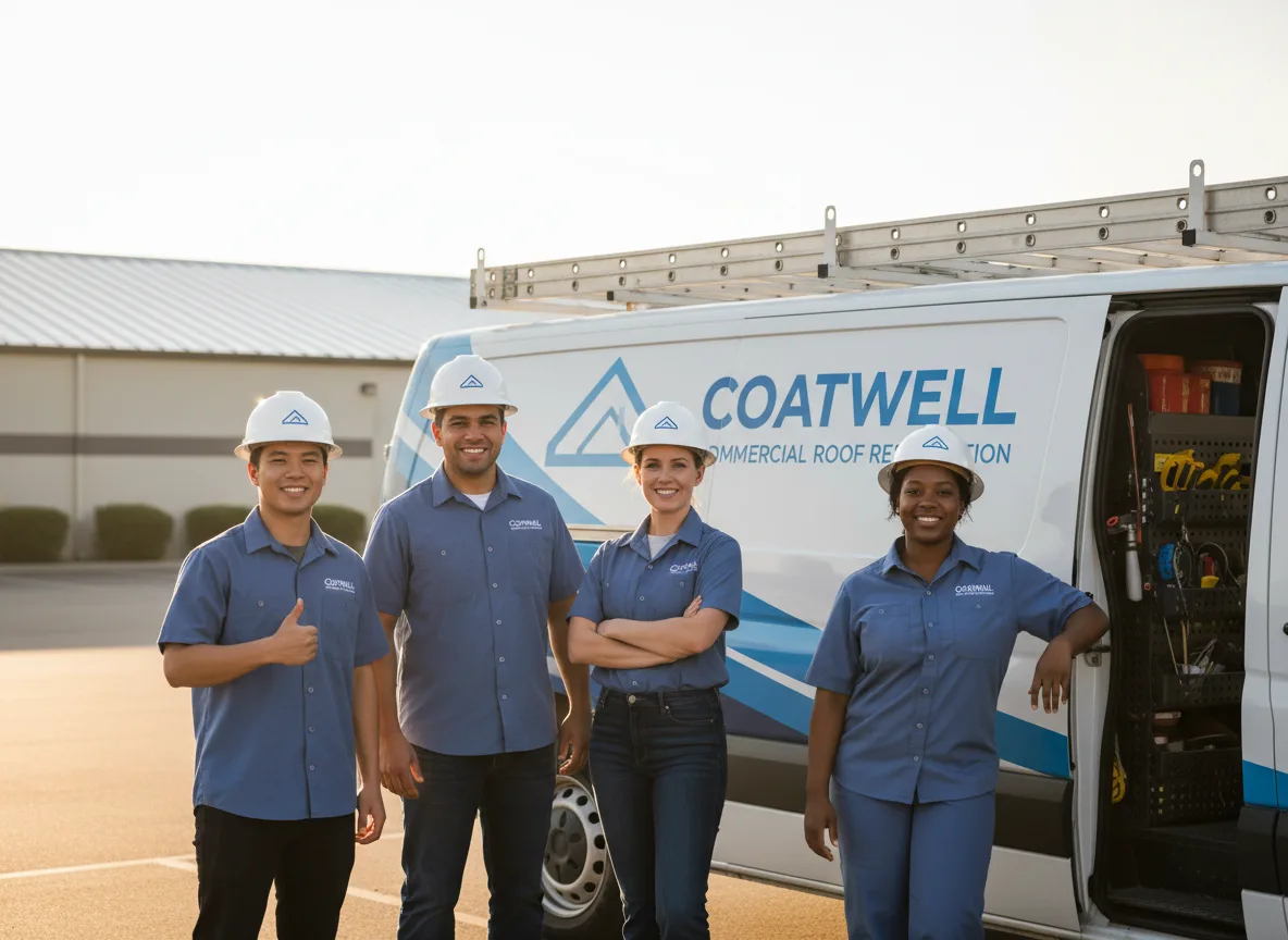 Commercial roof coating company in Avery, CA