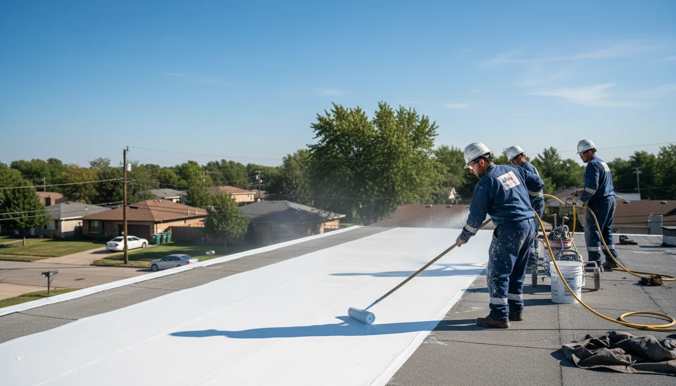 Commercial roof coating in Avery, CA near me